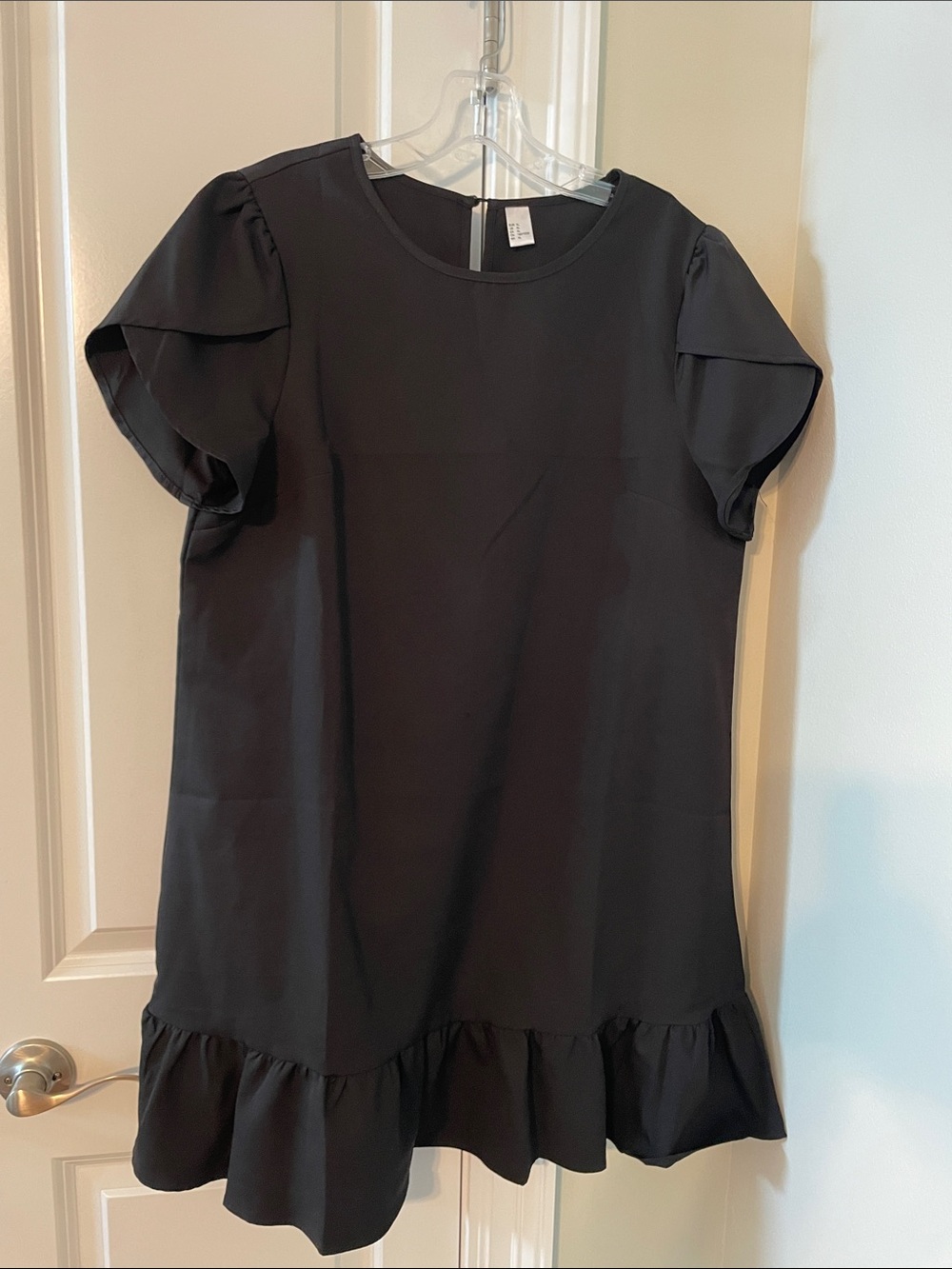 Women’s unbranded Black Ruffle-Hem Dress